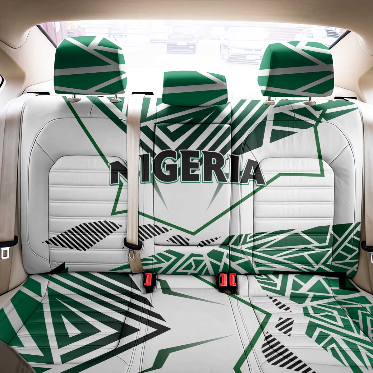 Forever Nigeria Back Car Seat Cover Nigerian Flag - Wonder Print Shop