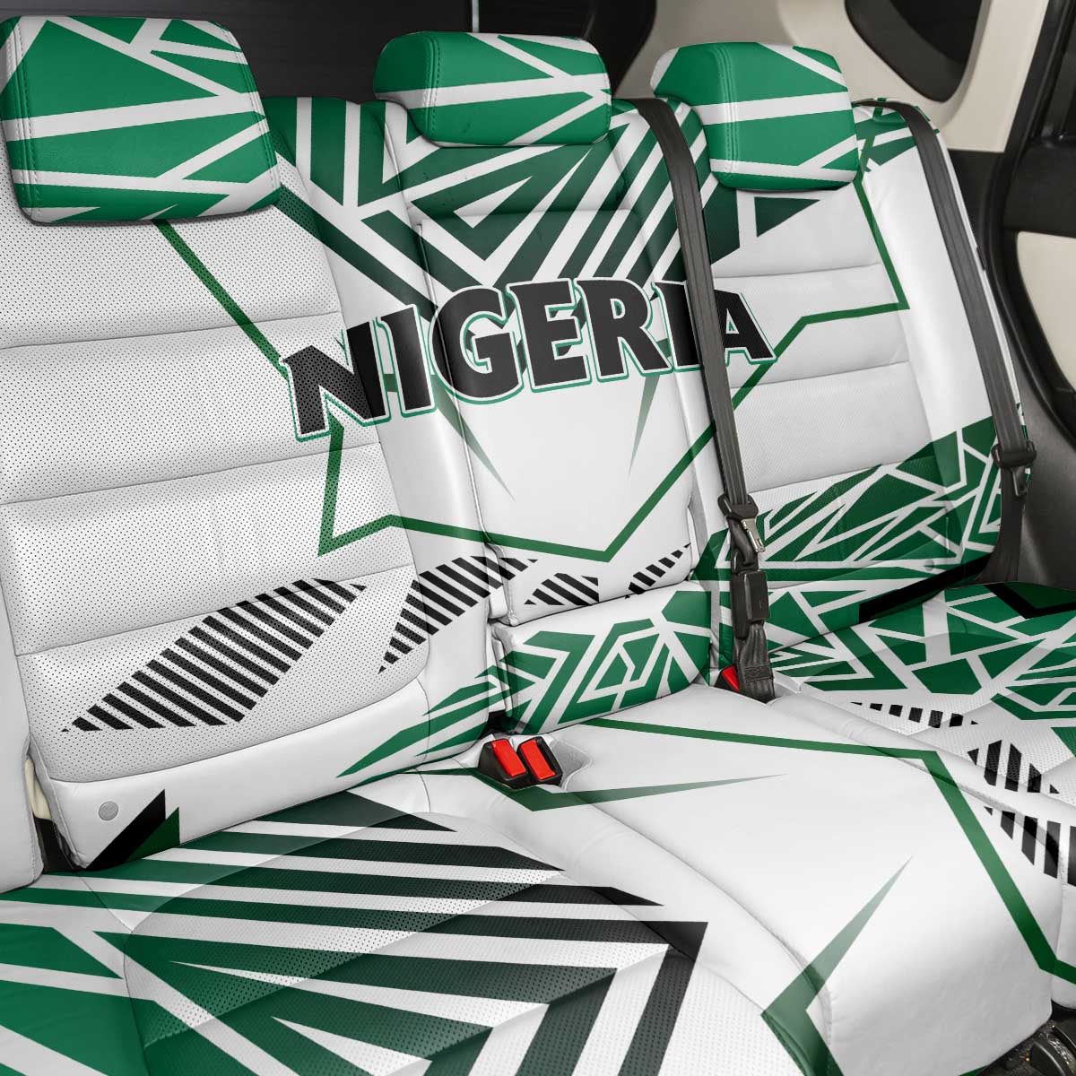 Forever Nigeria Back Car Seat Cover Nigerian Flag - Wonder Print Shop