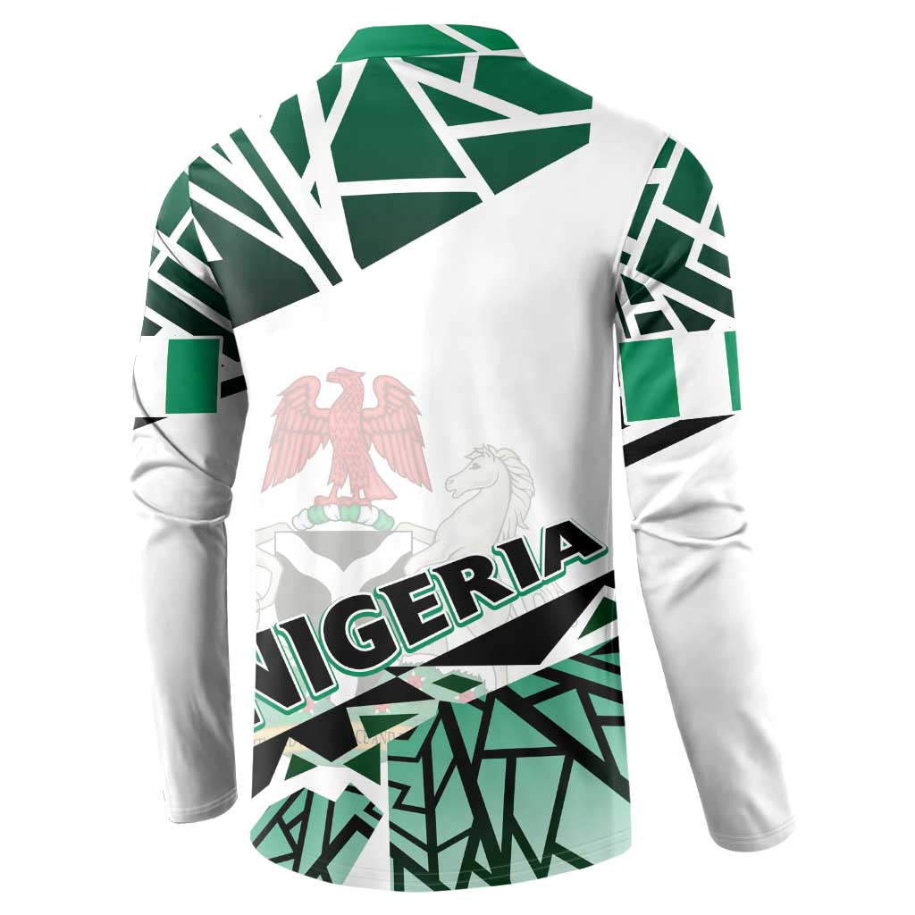 Forever Nigeria Button Sweatshirt Nigerian Flag - Wonder Print Shop
