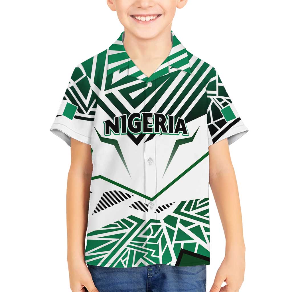 Forever Nigeria Family Matching Long Sleeve Bodycon Dress and Hawaiian Shirt Nigerian Flag - Wonder Print Shop