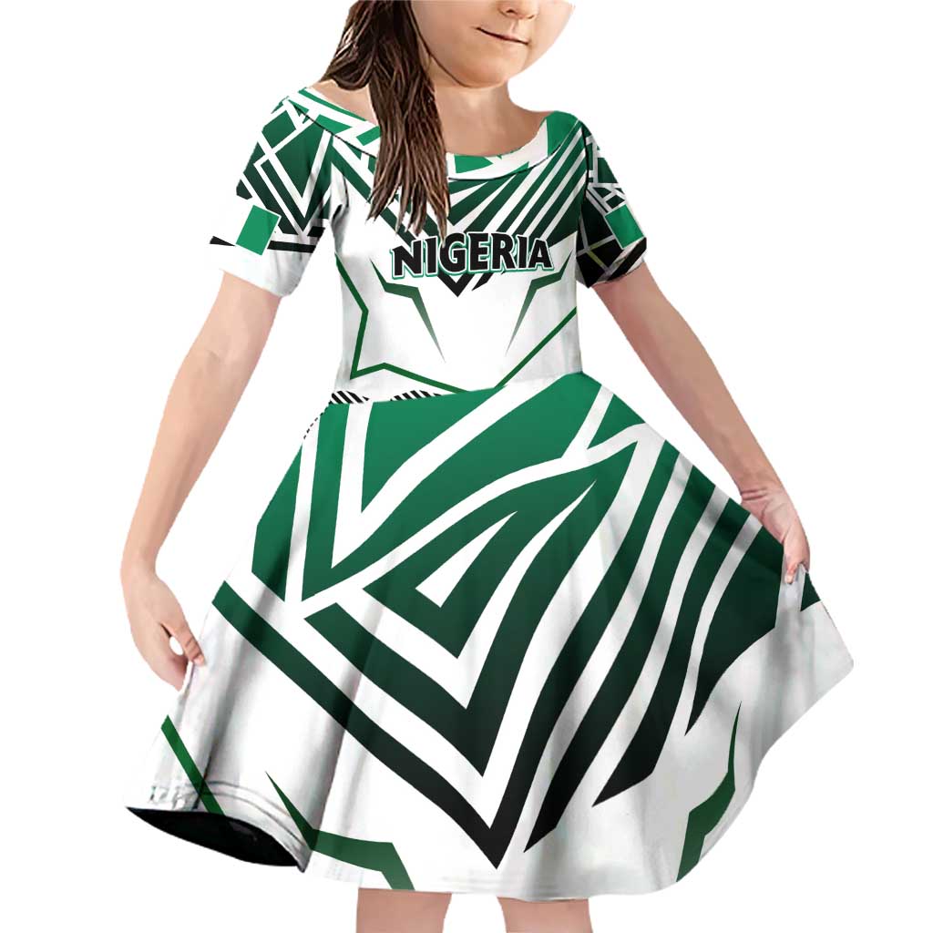 Forever Nigeria Family Matching Off Shoulder Short Dress and Hawaiian Shirt Nigerian Flag - Wonder Print Shop