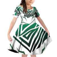 Forever Nigeria Family Matching Off Shoulder Short Dress and Hawaiian Shirt Nigerian Flag - Wonder Print Shop
