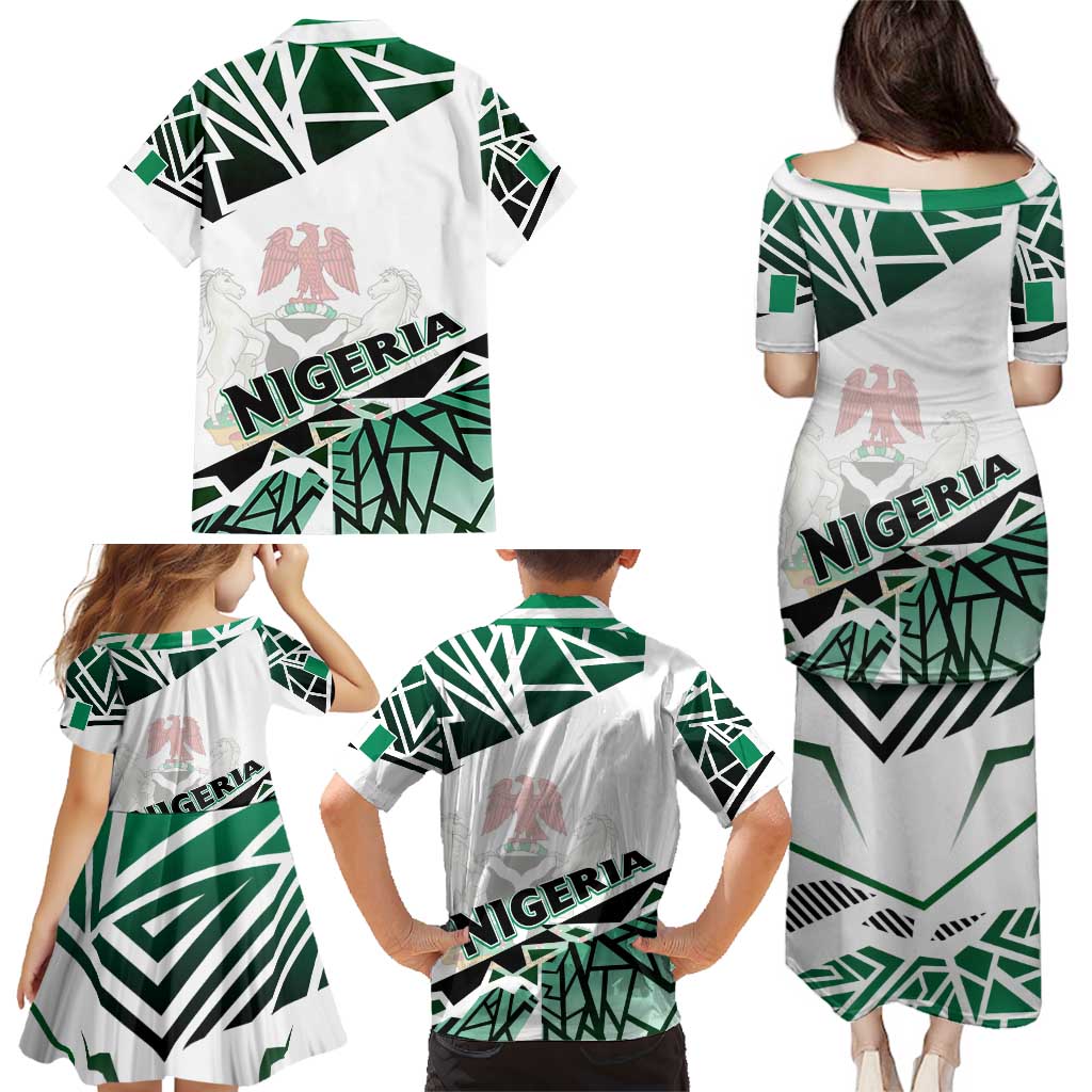 Forever Nigeria Family Matching Puletasi and Hawaiian Shirt Nigerian Flag - Wonder Print Shop