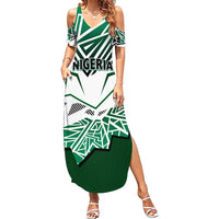 Forever Nigeria Family Matching Summer Maxi Dress and Hawaiian Shirt Nigerian Flag - Wonder Print Shop