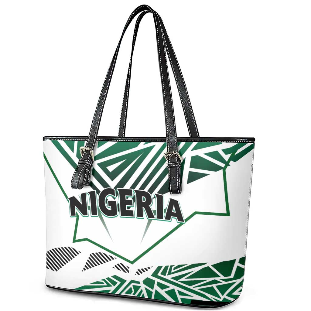 Forever Nigeria Leather Tote Bag Nigerian Flag - Wonder Print Shop