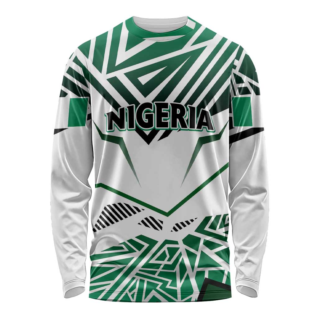Forever Nigeria Long Sleeve Shirt Nigerian Flag - Wonder Print Shop