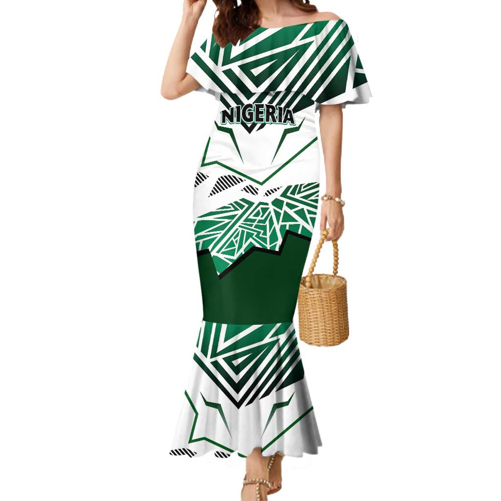 Forever Nigeria Mermaid Dress Nigerian Flag - Wonder Print Shop