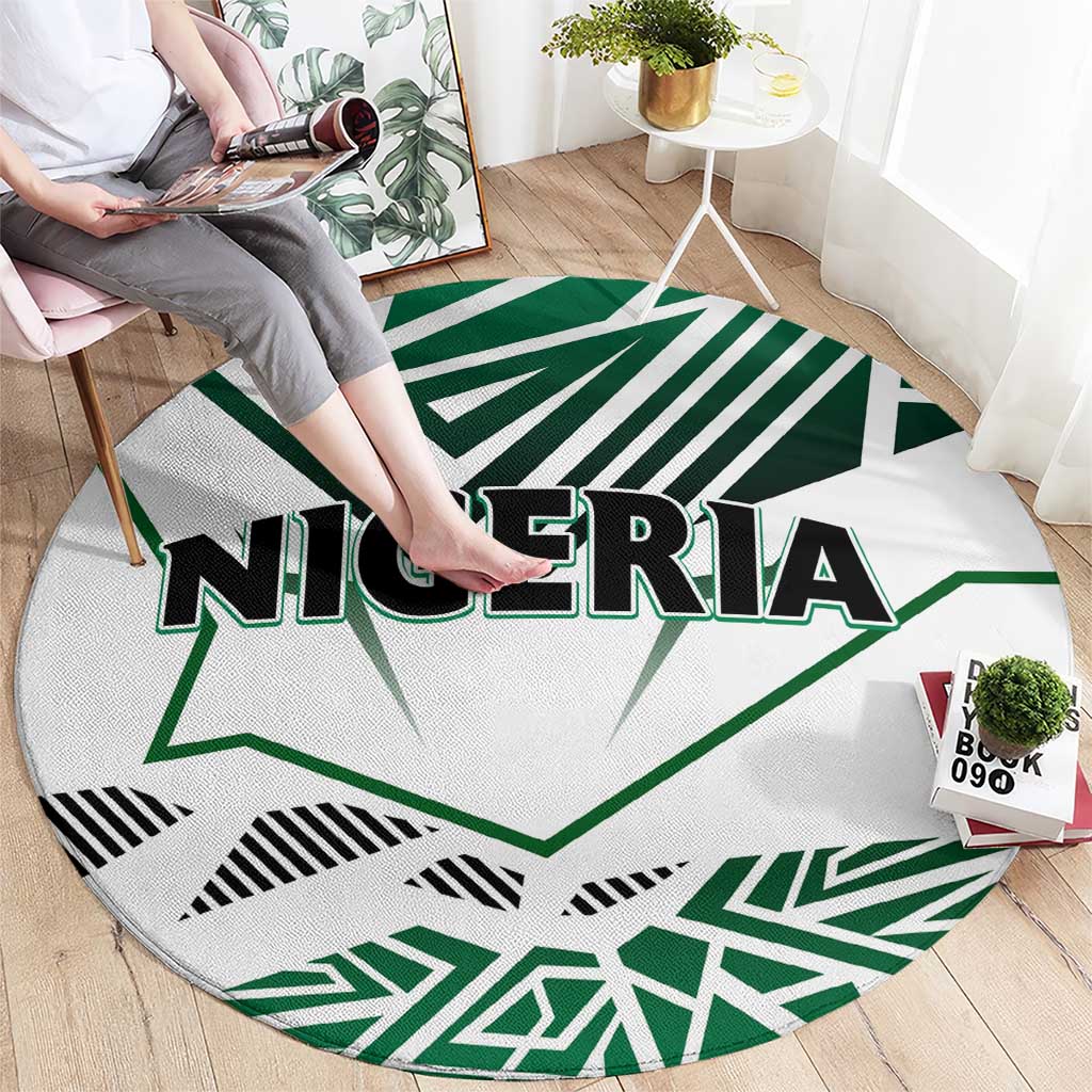 Forever Nigeria Round Carpet Nigerian Flag