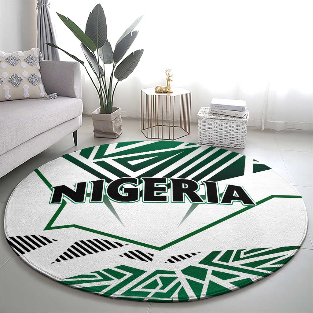Forever Nigeria Round Carpet Nigerian Flag