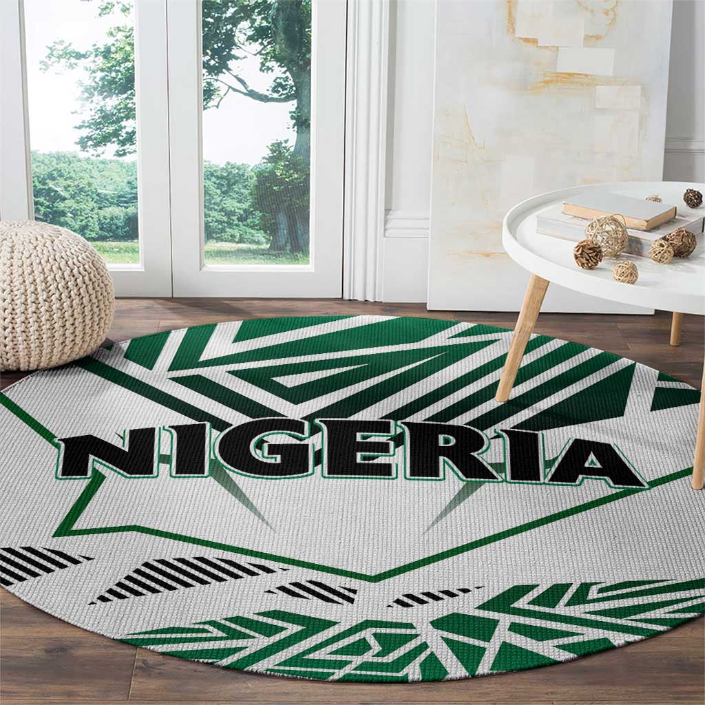Forever Nigeria Round Carpet Nigerian Flag