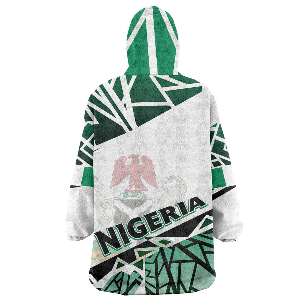 Forever Nigeria Wearable Blanket Hoodie Nigerian Flag - Wonder Print Shop