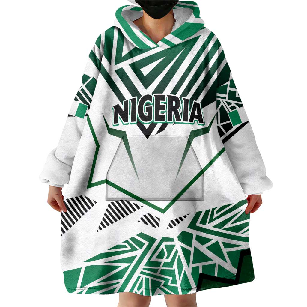 Forever Nigeria Wearable Blanket Hoodie Nigerian Flag - Wonder Print Shop