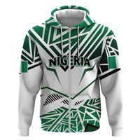 Forever Nigeria Zip Hoodie Nigerian Flag - Wonder Print Shop