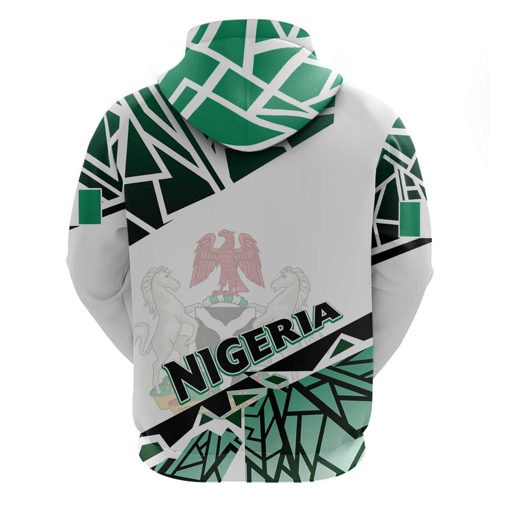 Forever Nigeria Zip Hoodie Nigerian Flag - Wonder Print Shop