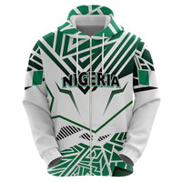 Forever Nigeria Zip Hoodie Nigerian Flag - Wonder Print Shop