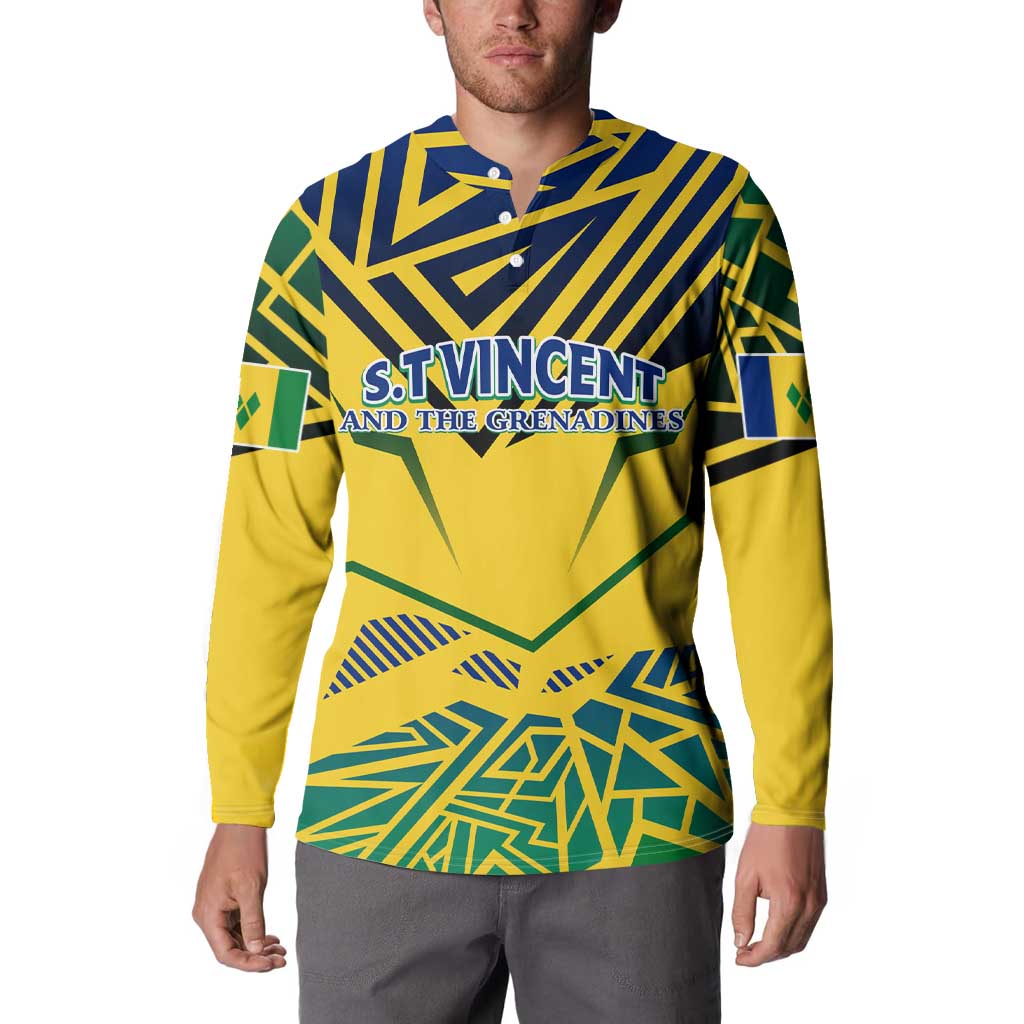 Forever Saint Vincent and the Grenadines Button Sweatshirt Peace and Justice - Wonder Print Shop
