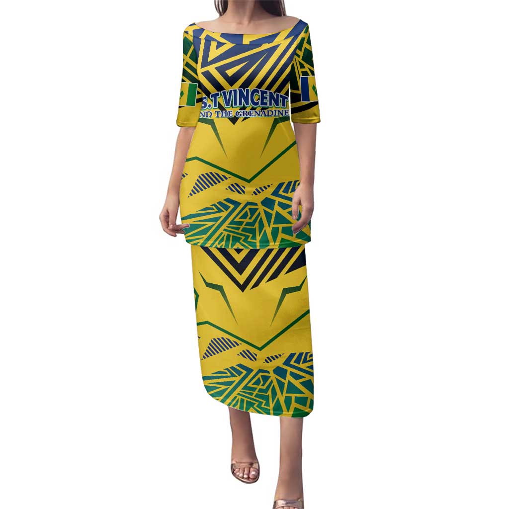 Forever Saint Vincent and the Grenadines Family Matching Puletasi and Hawaiian Shirt Peace and Justice - Wonder Print Shop