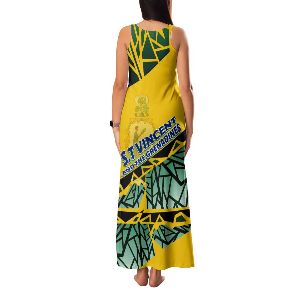 Forever Saint Vincent and the Grenadines Tank Maxi Dress Peace and Justice - Wonder Print Shop