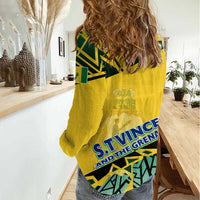 Forever Saint Vincent and the Grenadines Women Casual Shirt Peace and Justice - Wonder Print Shop
