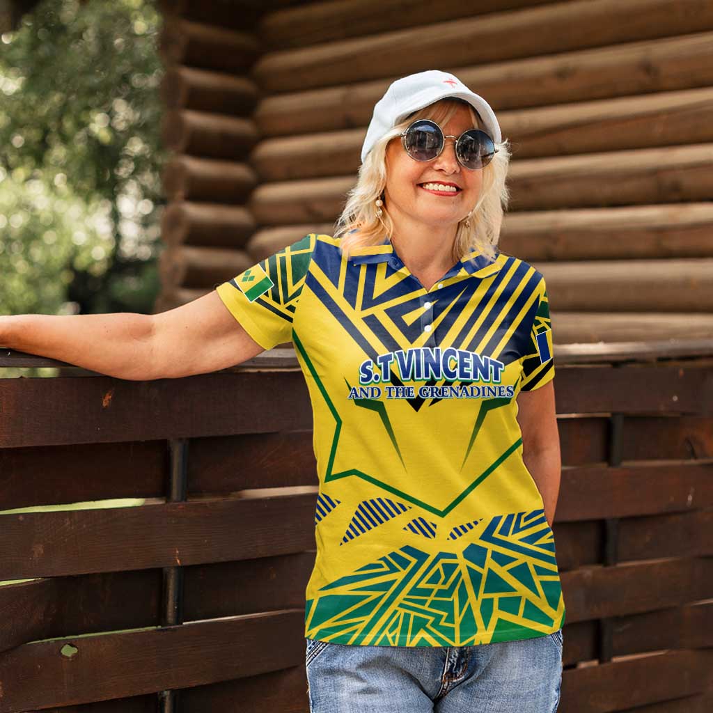 Forever Saint Vincent and the Grenadines Women Polo Shirt Peace and Justice - Wonder Print Shop