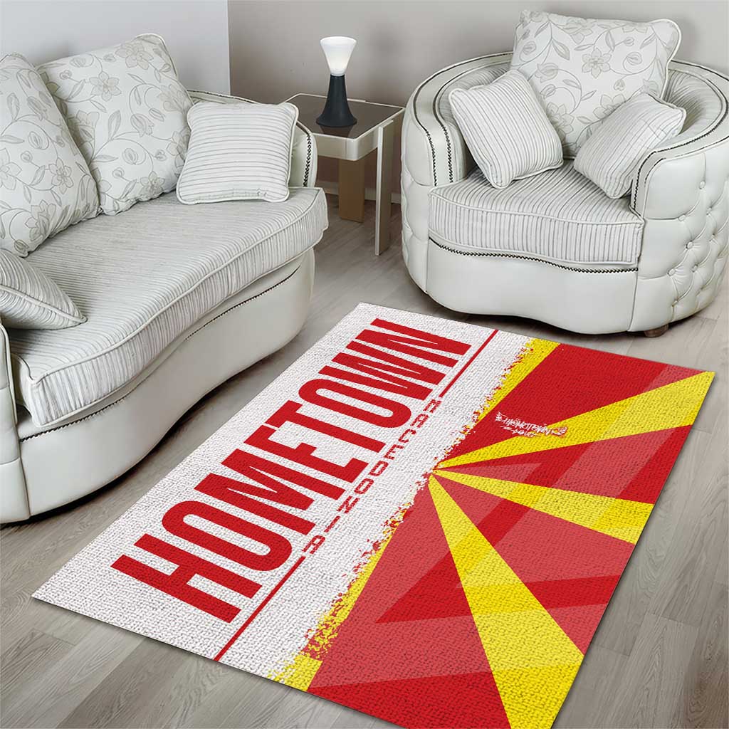 Hometown Macedonia Area Rug Flag and Map - Wonder Print Shop