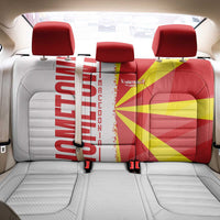 Hometown Macedonia Back Car Seat Cover Flag and Map - Wonder Print Shop