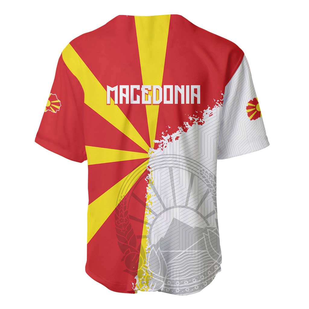 Hometown Macedonia Baseball Jersey Flag and Map - Wonder Print Shop
