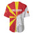 Hometown Macedonia Baseball Jersey Flag and Map - Wonder Print Shop