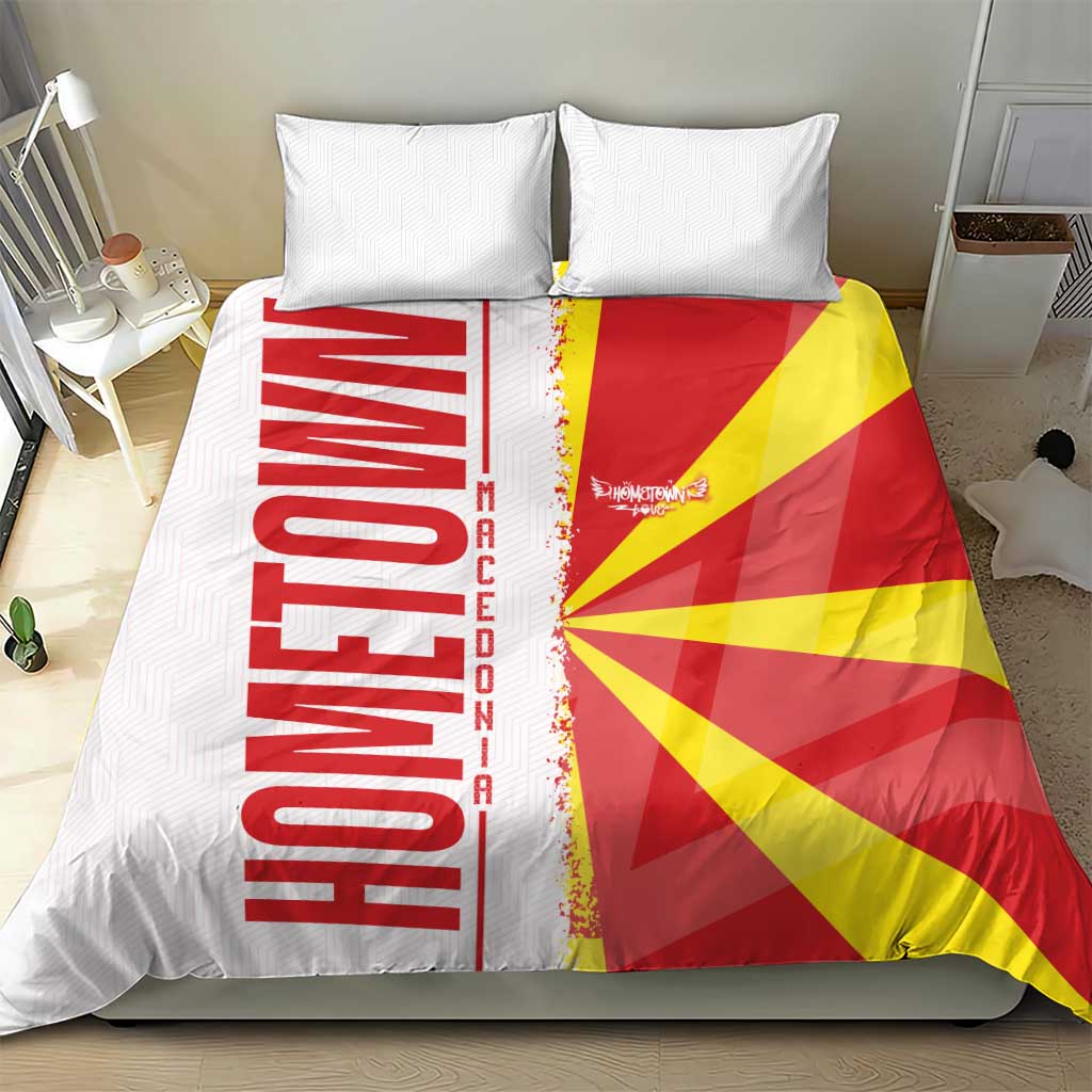 Hometown Macedonia Bedding Set Flag and Map - Wonder Print Shop