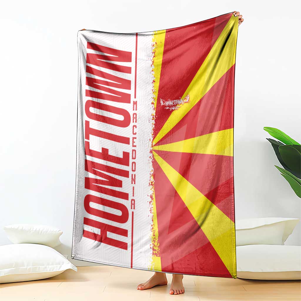 Hometown Macedonia Blanket Flag and Map