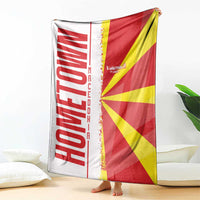Hometown Macedonia Blanket Flag and Map