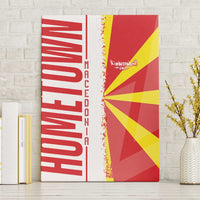 Hometown Macedonia Canvas Wall Art Flag and Map - Wonder Print Shop