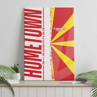 Hometown Macedonia Canvas Wall Art Flag and Map - Wonder Print Shop