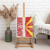 Hometown Macedonia Canvas Wall Art Flag and Map - Wonder Print Shop