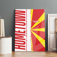 Hometown Macedonia Canvas Wall Art Flag and Map - Wonder Print Shop