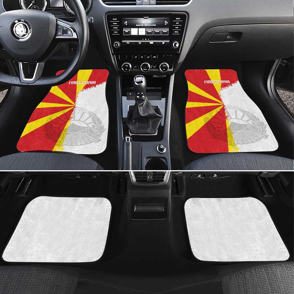 Hometown Macedonia Car Mats Flag and Map - Wonder Print Shop
