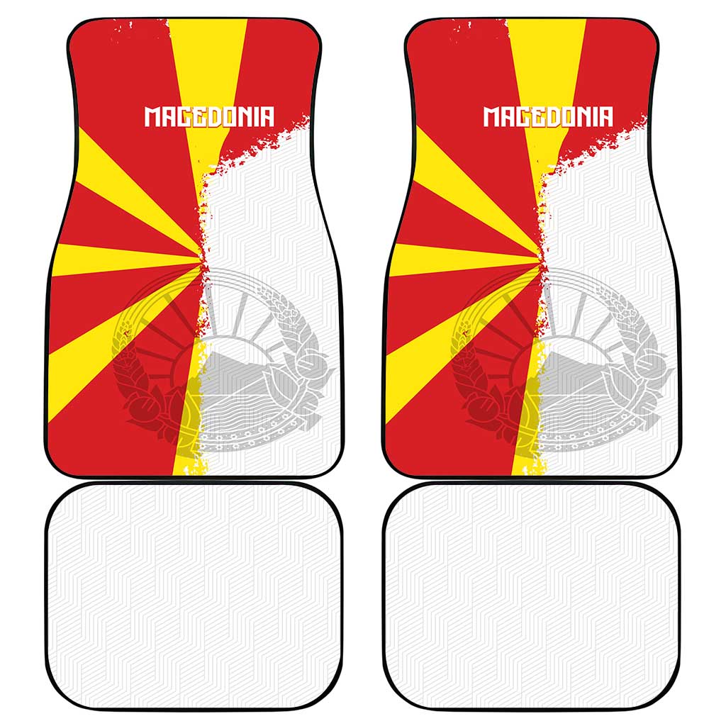 Hometown Macedonia Car Mats Flag and Map - Wonder Print Shop