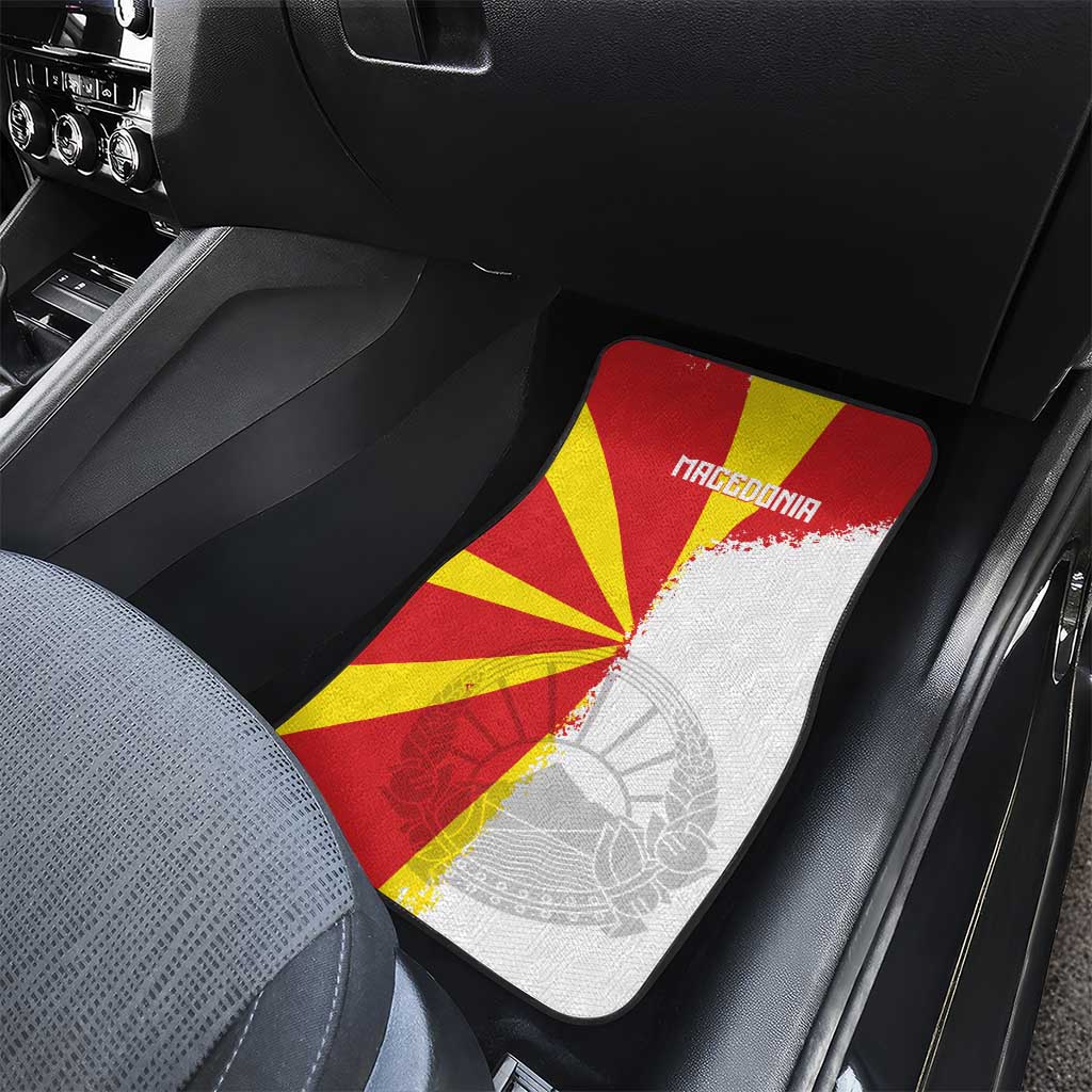 Hometown Macedonia Car Mats Flag and Map - Wonder Print Shop