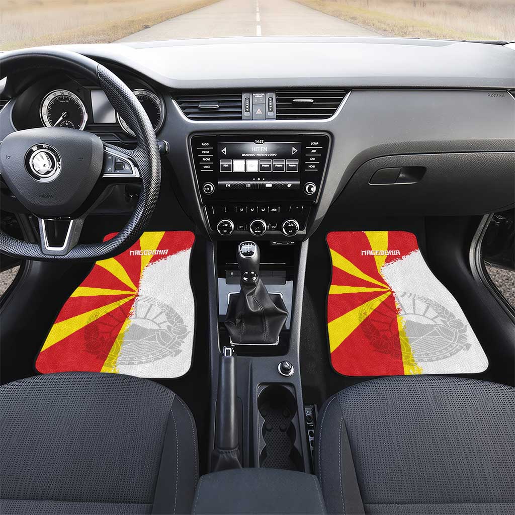 Hometown Macedonia Car Mats Flag and Map - Wonder Print Shop