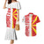Hometown Macedonia Couples Matching Mermaid Dress and Hawaiian Shirt Flag and Map - Wonder Print Shop