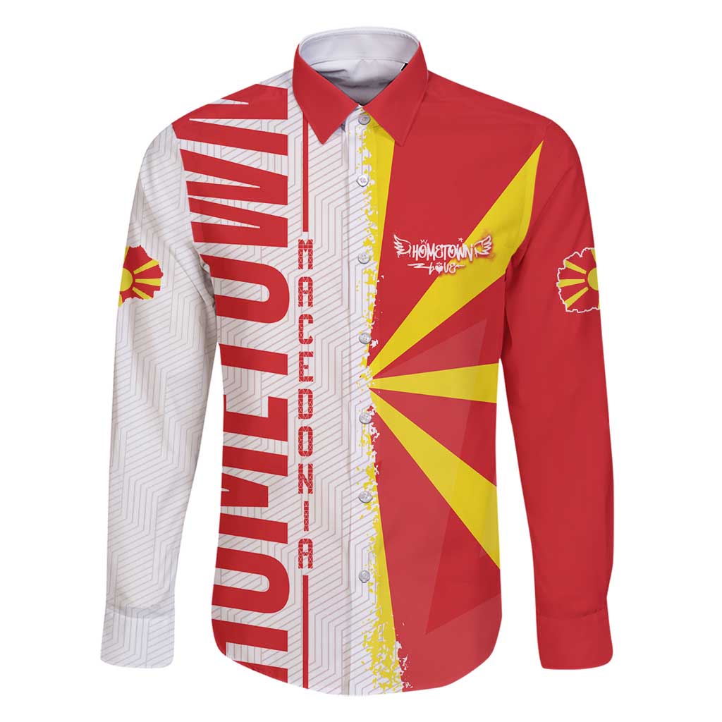 Hometown Macedonia Family Matching Mermaid Dress and Hawaiian Shirt Flag and Map - Wonder Print Shop