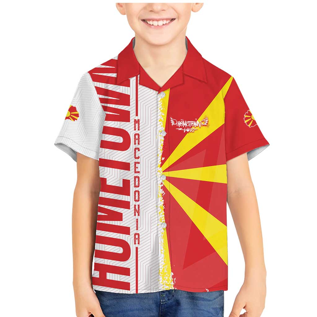 Hometown Macedonia Family Matching Mermaid Dress and Hawaiian Shirt Flag and Map - Wonder Print Shop