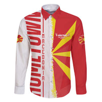 Hometown Macedonia Family Matching Short Sleeve Bodycon Dress and Hawaiian Shirt Flag and Map - Wonder Print Shop