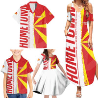 Hometown Macedonia Family Matching Summer Maxi Dress and Hawaiian Shirt Flag and Map - Wonder Print Shop