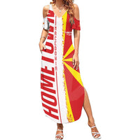 Hometown Macedonia Family Matching Summer Maxi Dress and Hawaiian Shirt Flag and Map - Wonder Print Shop