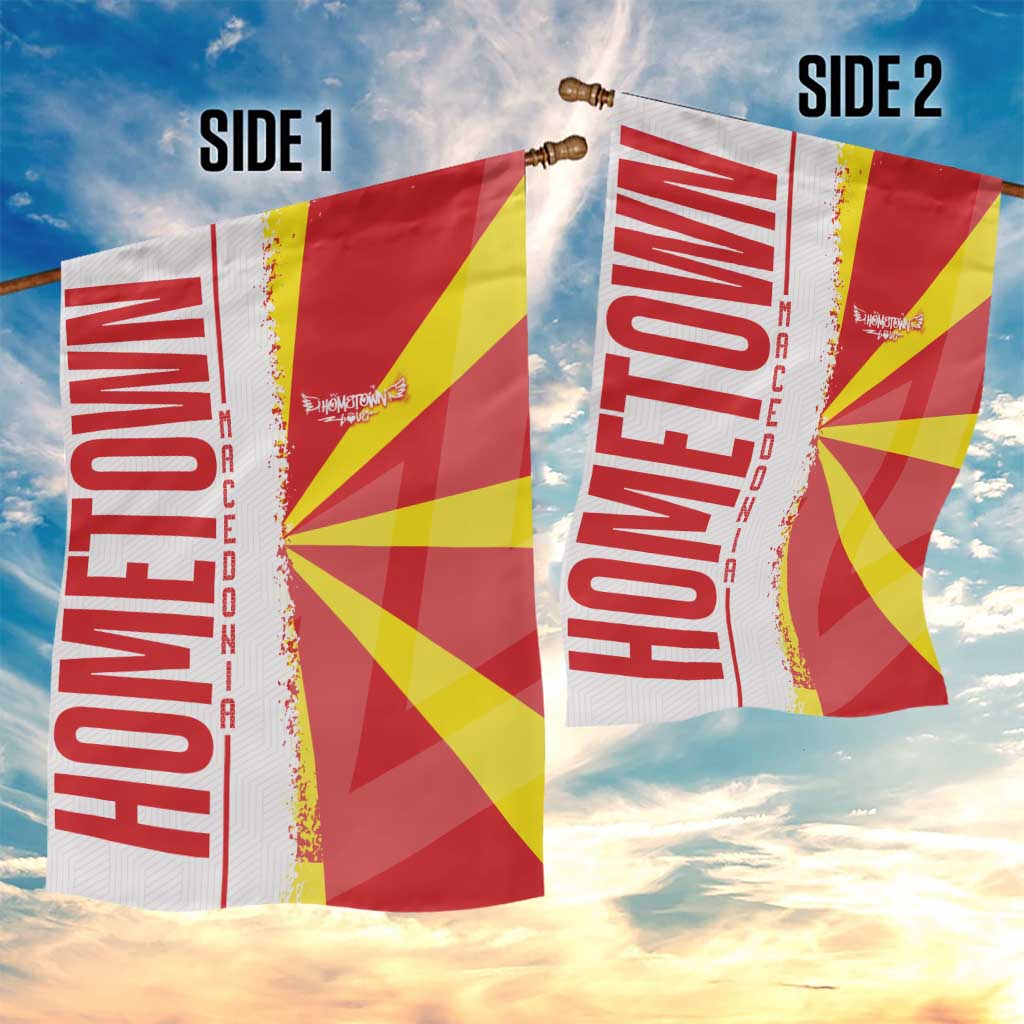 Hometown Macedonia Garden Flag Flag and Map - Wonder Print Shop
