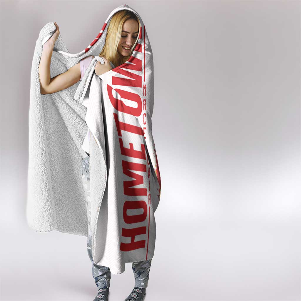 Hometown Macedonia Hooded Blanket Flag and Map