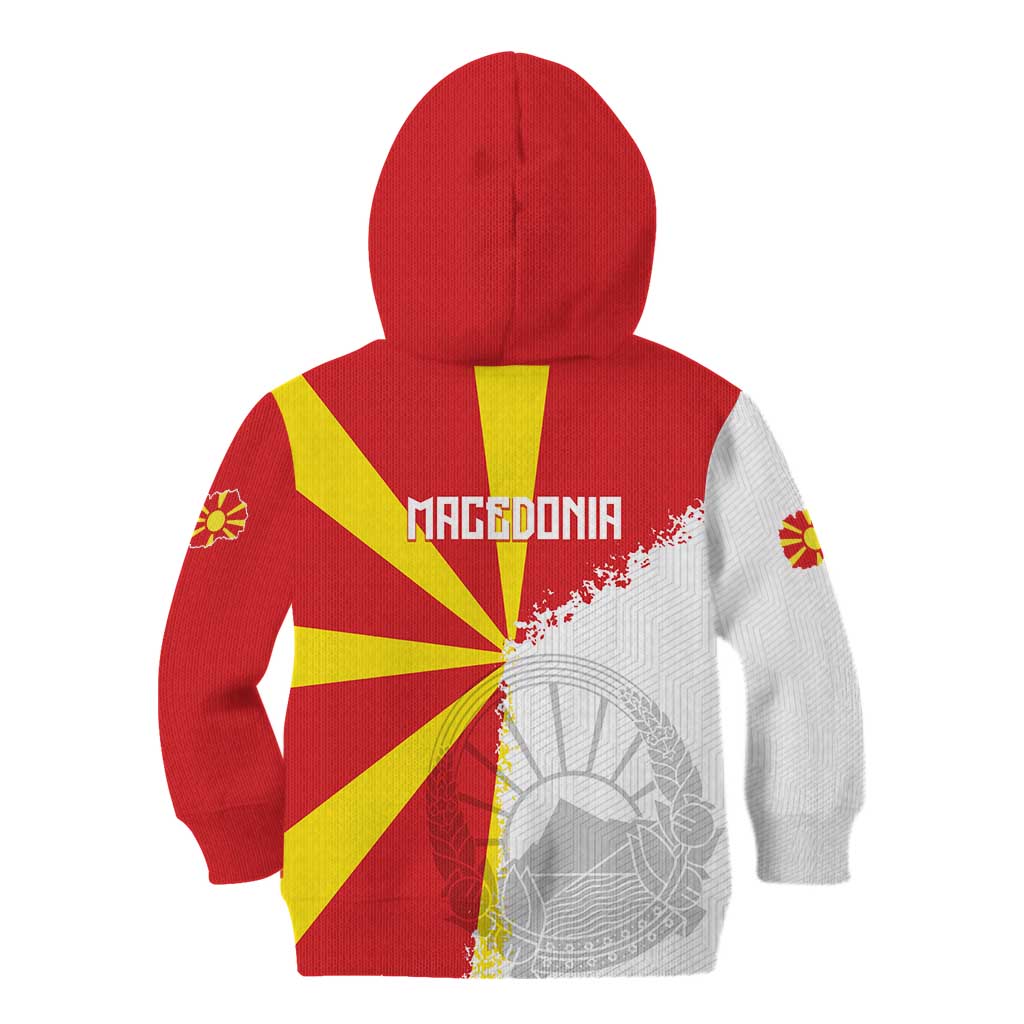 Hometown Macedonia Kid Hoodie Flag and Map - Wonder Print Shop