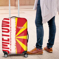 Hometown Macedonia Luggage Cover Flag and Map - Wonder Print Shop