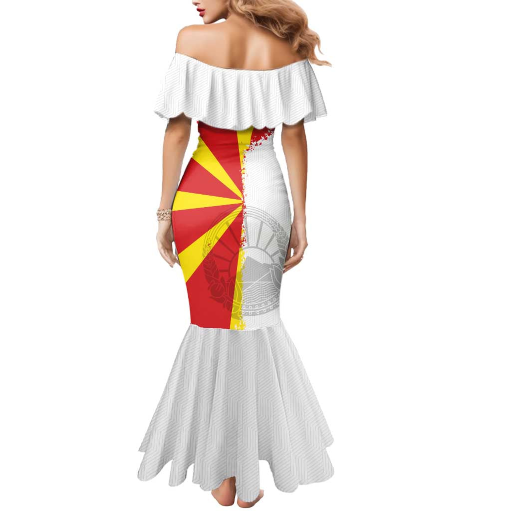 Hometown Macedonia Mermaid Dress Flag and Map - Wonder Print Shop